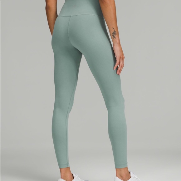 lululemon athletica Pants - Wunder train misty glade grey green 25” lululemon leggings 4 small tik tok